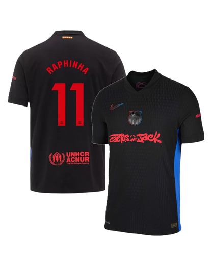 Barcelona RAPHINHA #11 2024-25 Jersey Away Edition- TRAVIS SCOTT