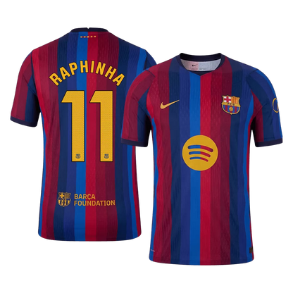 Barcelona RAPHINHA #11 2026/27 Home Edition Jersey