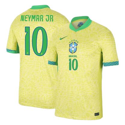 Brazil NEYMAR JR #10 2024 Jersey Home Edition