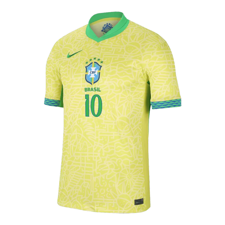 Brazil NEYMAR JR #10 2024 Jersey Home Edition