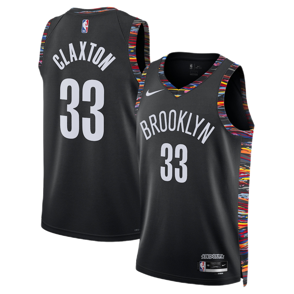 Brooklyn Nets Nic Claxton #33 2025/26 Jersey - City Edition