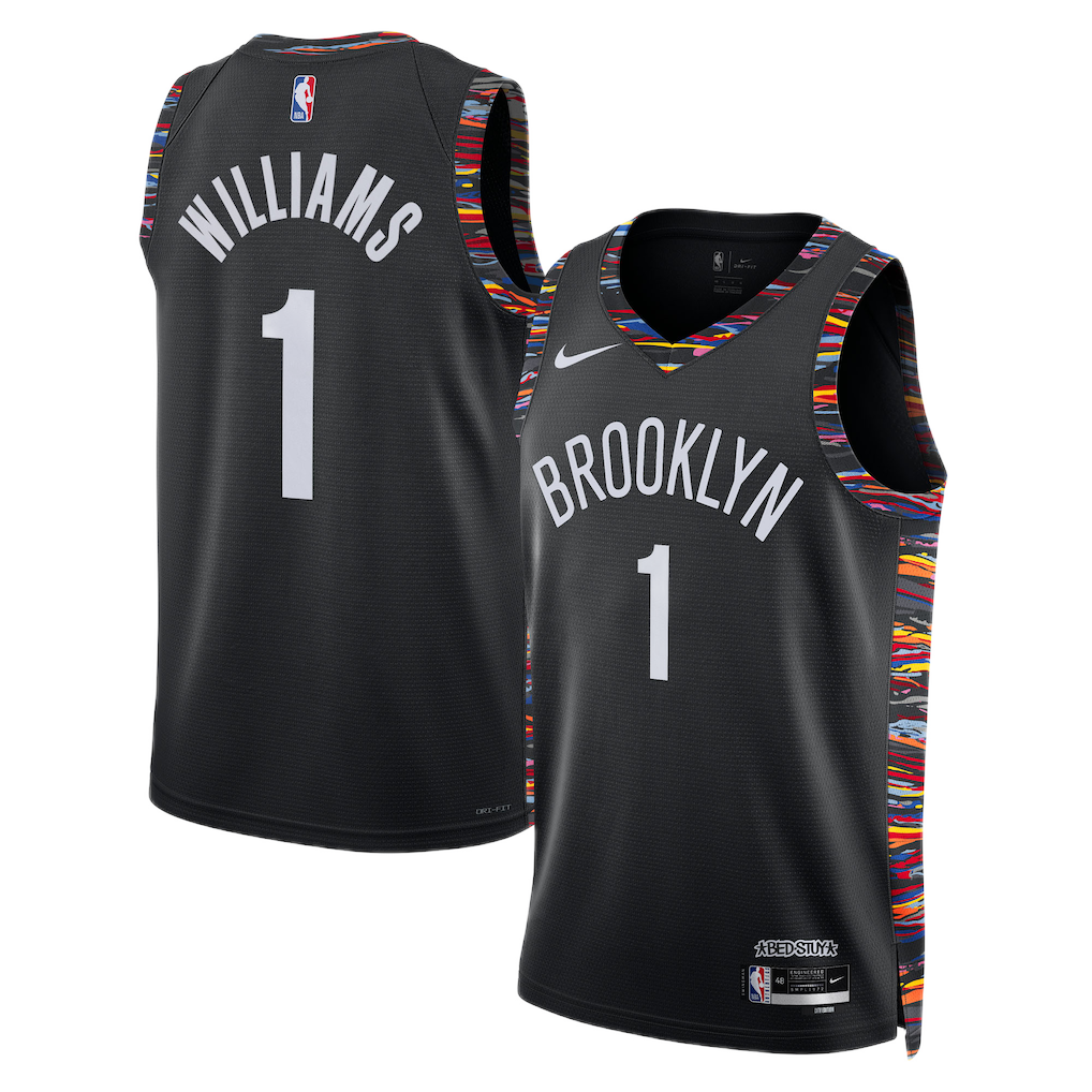 Brooklyn Nets Ziaire Williams #1 2025/26 Jersey - City Edition