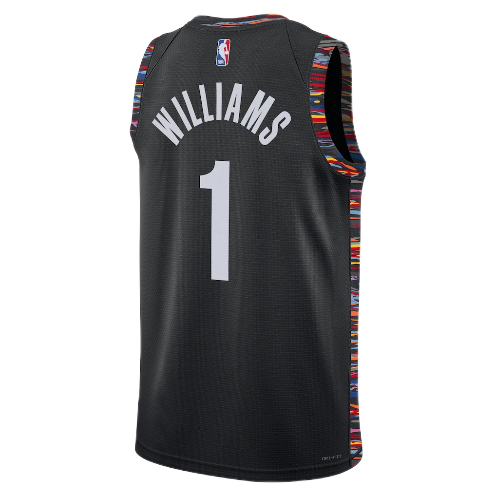 Brooklyn Nets Ziaire Williams #1 2025/26 Jersey - City Edition