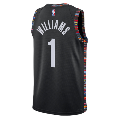 Brooklyn Nets Ziaire Williams #1 2025/26 Jersey - City Edition