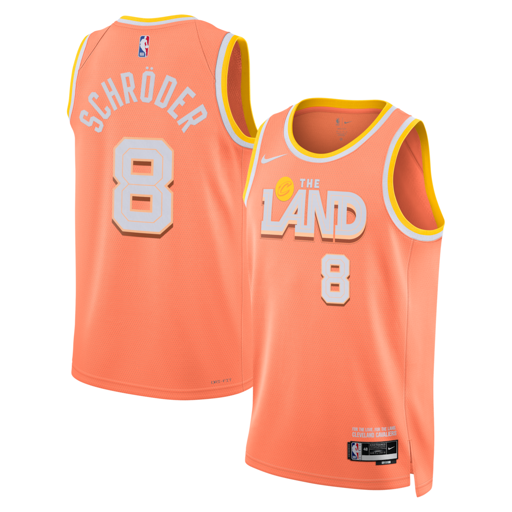 Cleveland Cavaliers Dennis Schröder #8 2025/26 Jersey - City Edition