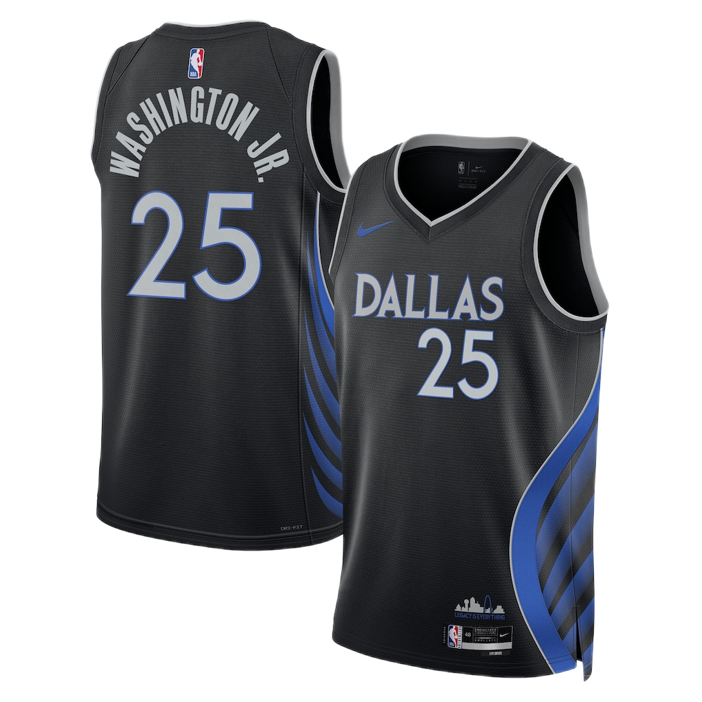 Dallas Mavericks P.J. Washington #25 2025/26 Jersey - City Edition