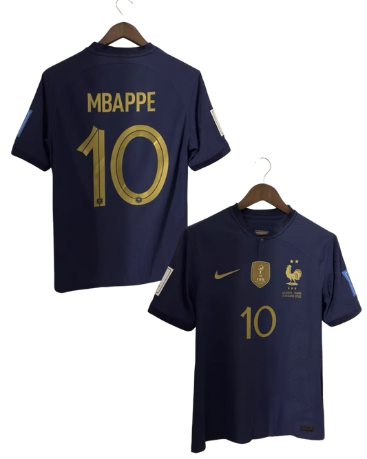 France MBAPPE #10 2022 Jersey Home Edition - World Cup Badge