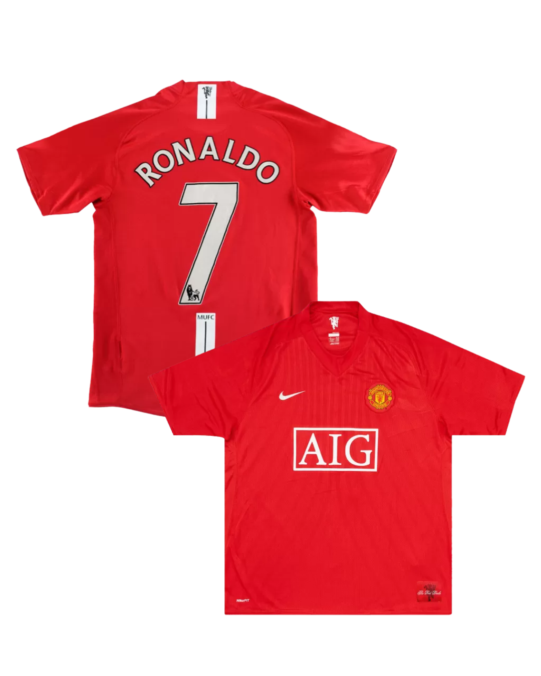Manchester United RONALDO #7 2007/08 Jersey Home Edition - Retro