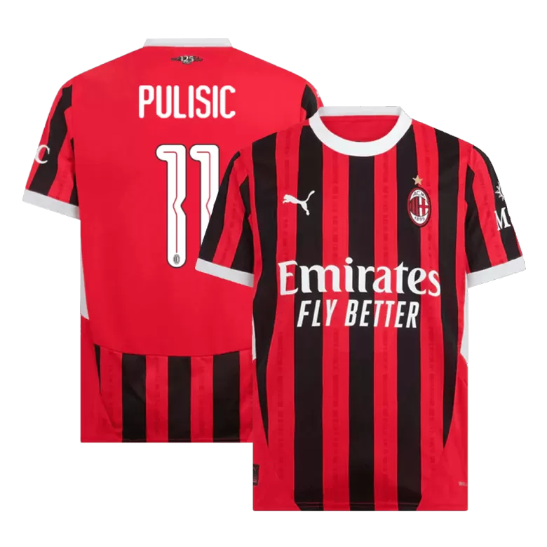 AC Milan PULISIC #11 2024/25 Jersey Home Edition