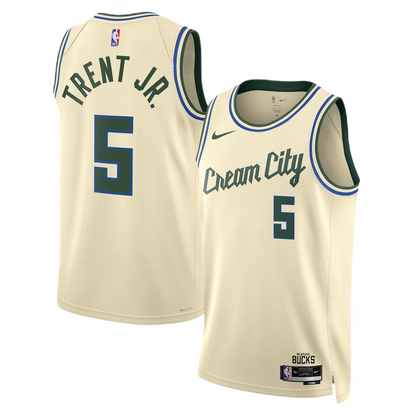 Milwaukee Bucks Gary Trent Jr. #5 2025/26 Jersey - City Edition