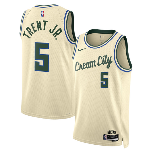 Milwaukee Bucks Gary Trent Jr. #5 2025/26 Jersey - City Edition
