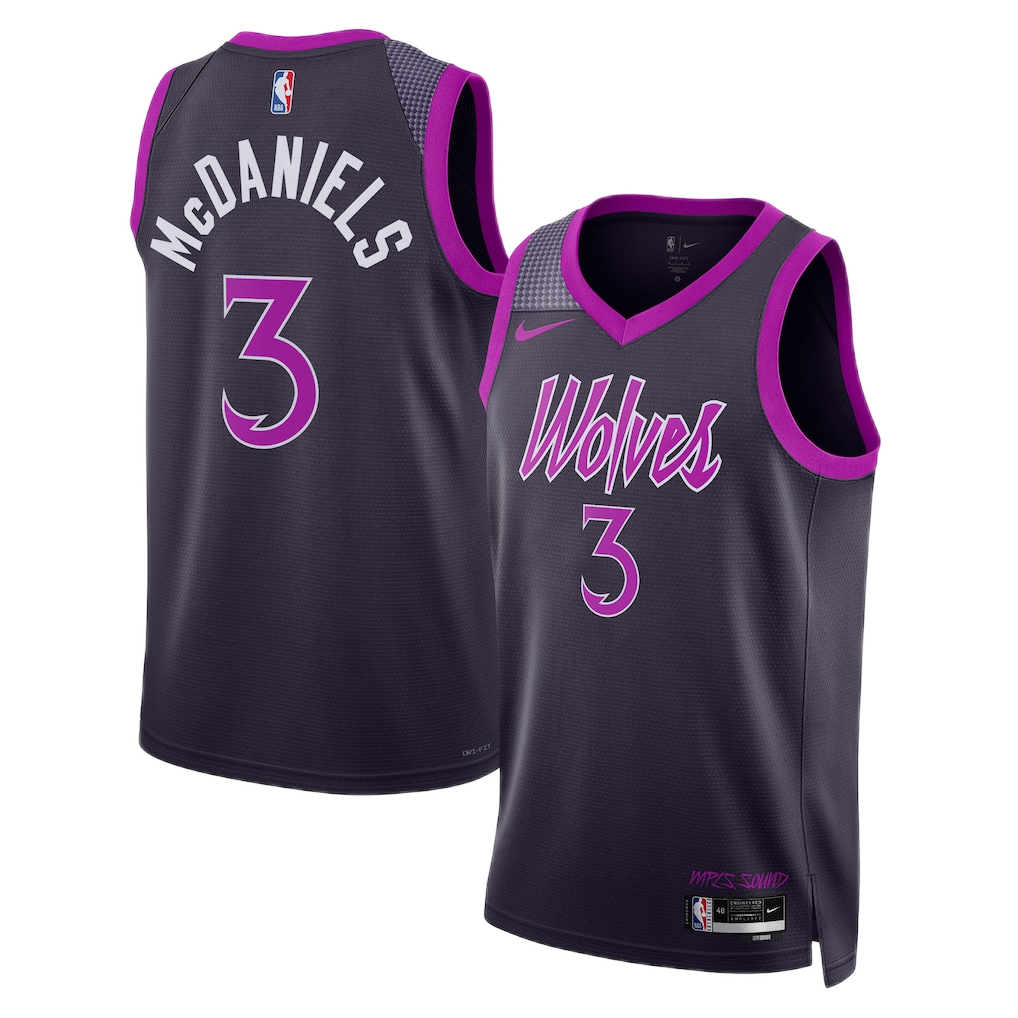 Minnesota Timberwolves Jaden McDaniels #3 2025/26 Jersey - City Edition