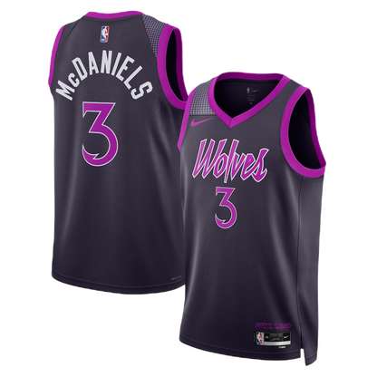 Minnesota Timberwolves Jaden McDaniels #3 2025/26 Jersey - City Edition