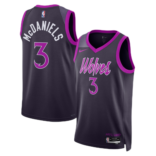Minnesota Timberwolves Jaden McDaniels #3 2025/26 Jersey - City Edition