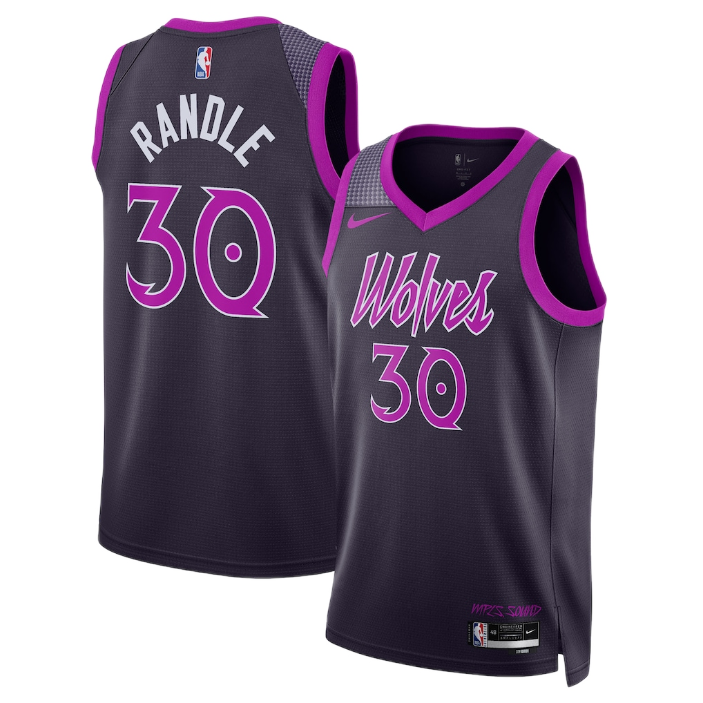 Minnesota Timberwolves Julius Randle #30 2025/26 Jersey - City Edition