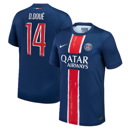 Paris Saint Germain Desire Doue #14 2024/25 Jersey Home Edition - Cup Printing