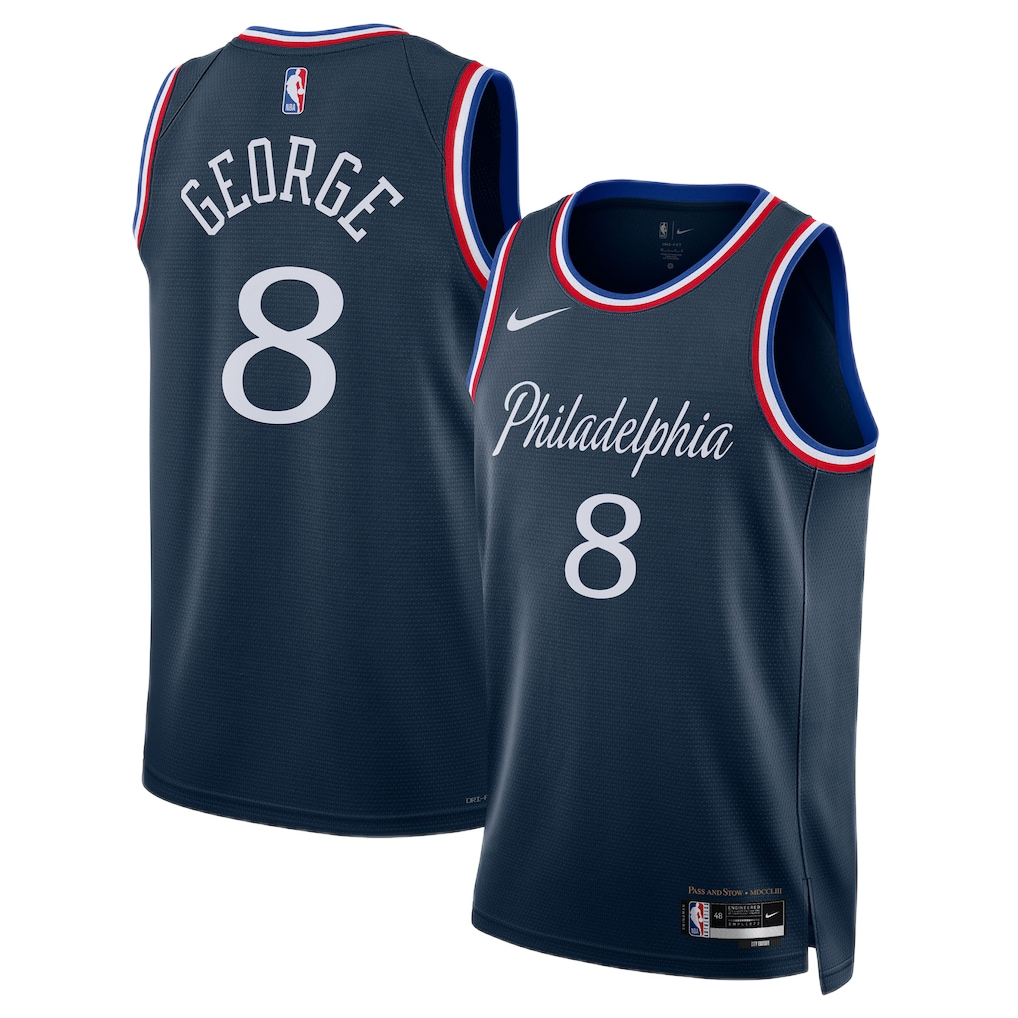 Philadelphia 76ers Paul George #8 2025/26 Jersey - City Edition