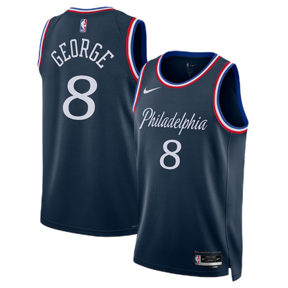Philadelphia 76ers Paul George #8 2025/26 Jersey - City Edition