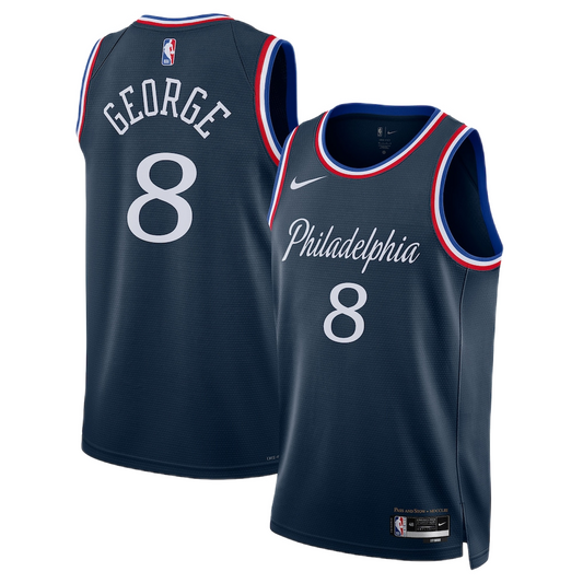Philadelphia 76ers Paul George #8 2025/26 Jersey - City Edition