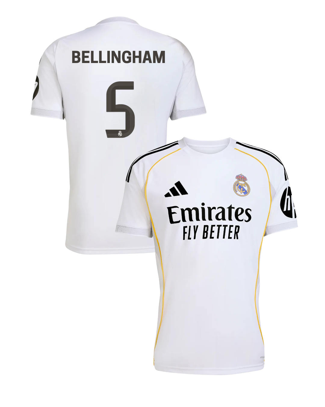 Real Madrid BELLINGHAM #5 2025/26 Jersey Home Edition