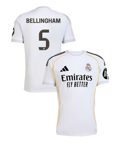 Real Madrid BELLINGHAM #5 2025/26 Jersey Home Edition