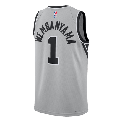 San Antonio Spurs Victor Wembanyama #1 2025/26 Jersey - Statement Edition