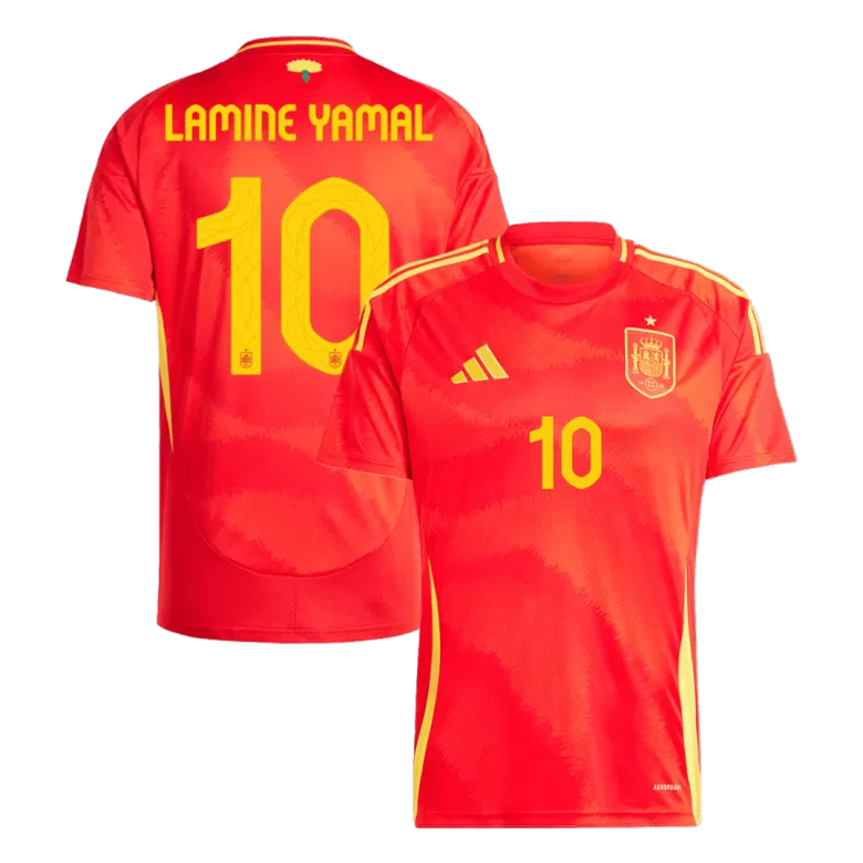 Spain LAMINE YAMAL #10 2024 Jersey Home Edition