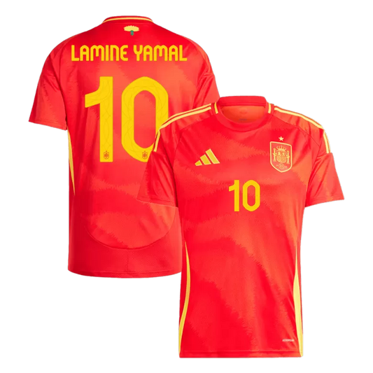 Spain LAMINE YAMAL #10 2024 Jersey Home Edition