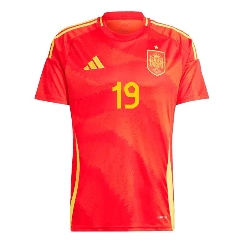 Spain LAMINE YAMAL #19 2024 Jersey Home Edition