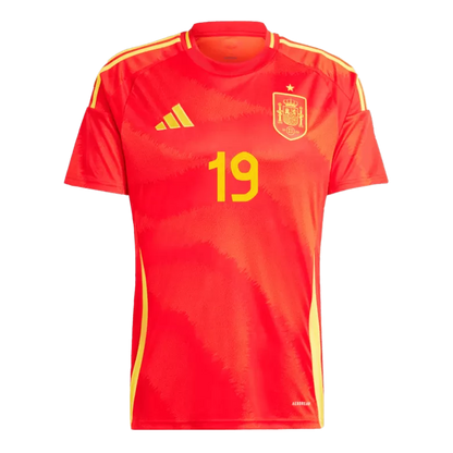 Spain LAMINE YAMAL #19 2024 Jersey Home Edition