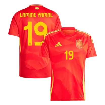 Spain LAMINE YAMAL #19 2024 Jersey Home Edition