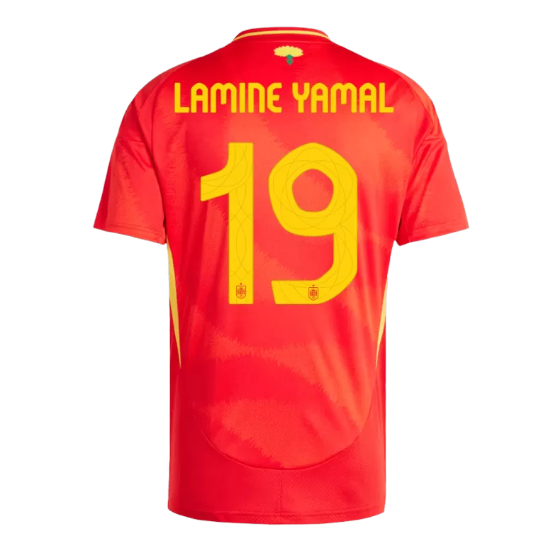 Spain LAMINE YAMAL #19 2024 Jersey Home Edition