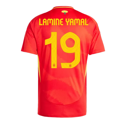 Spain LAMINE YAMAL #19 2024 Jersey Home Edition