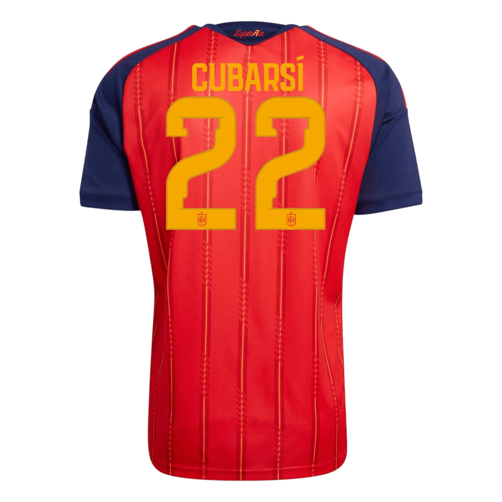 Spain CUBARSÍ #22 2026 World Cup Home Edition Jersey Champions