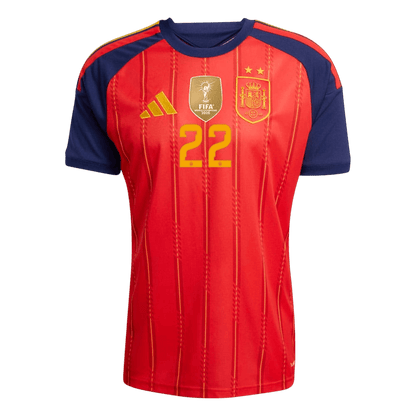 Spain CUBARSÍ #22 2026 World Cup Home Edition Jersey Champions