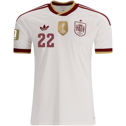 Spain CUBARSÍ #22 2026 World Cup Away Edition Jersey Champions