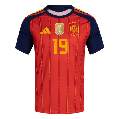 Spain YAMAL #19 2026 World Cup Home Edition Jersey Champions