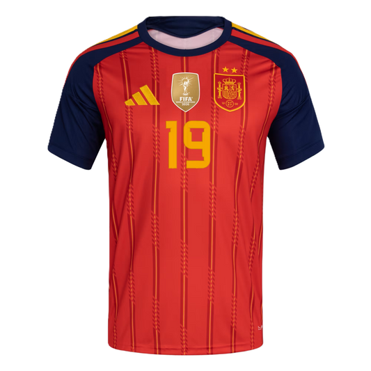 Spain YAMAL #19 2026 World Cup Home Edition Jersey Champions
