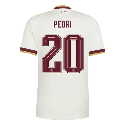 Spain PEDRI #20 2026 World Cup Away Edition Jersey Champions