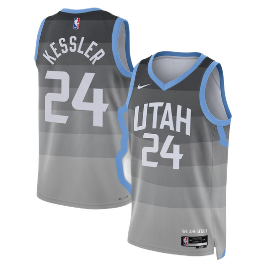 Utah Jazz Walker Kessler #24 2025/26 Jersey - City Edition