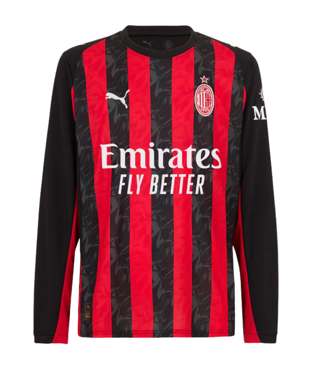 AC Milan 2025/26 Long Sleeve Jersey Home Edition