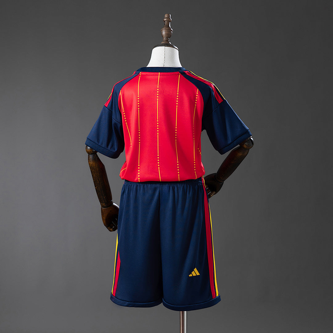 Kids Spain 2026 World Cup Home Jersey - Back