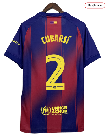 Barcelona Cubarsi #2 2025/26 Jersey Home Edition - Spotify Logo Only