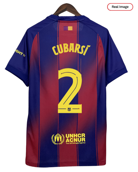 Barcelona Cubarsi #2 2025/26 Jersey Home Edition - Spotify Logo Only