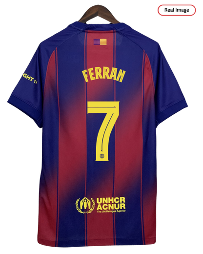 Barcelona FERRAN #7 2025/26 Jersey Home Edition- Spotify Logo Only