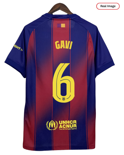 Barcelona GAVI #6 2025/26 Jersey Home Edition - Spotify Logo Only