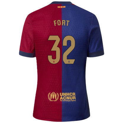 Barcelona H. Fort #32 2024-25 Jersey Home Edition - Spotify Logo Only