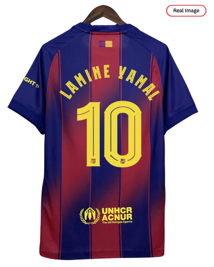 Barcelona LAMINE YAMAL #10 2025/26 Jersey Home Edition - Spotify Logo Only