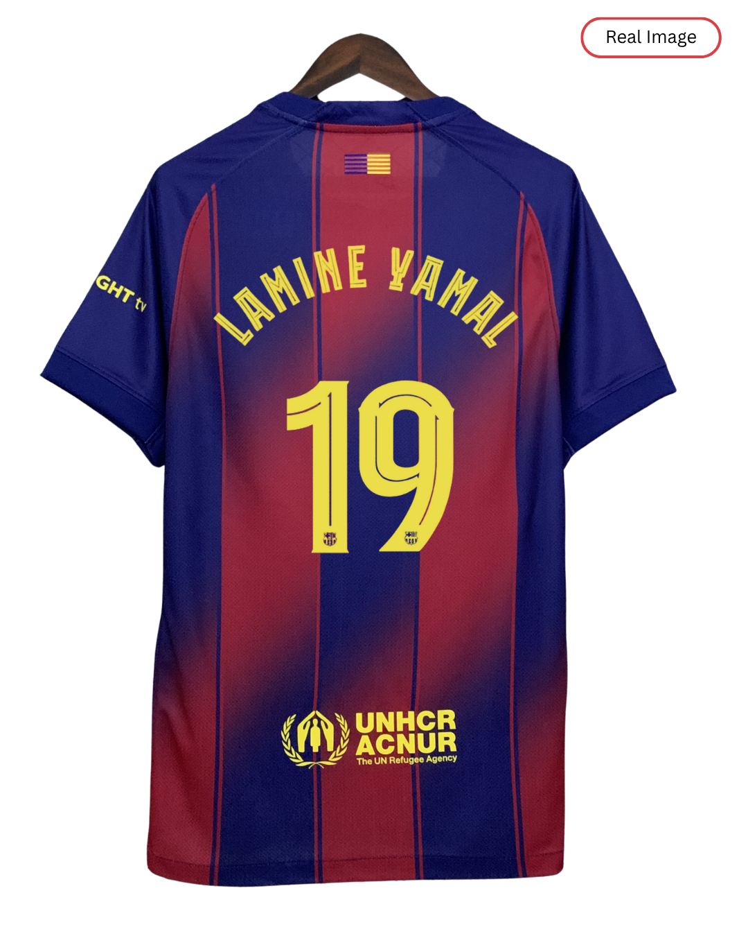 Barcelona LAMINE YAMAL #19 2025/26 Jersey Home Edition - Spotify Logo Only