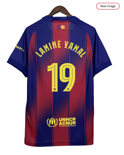 Barcelona LAMINE YAMAL #19 2025/26 Jersey Home Edition - Spotify Logo Only